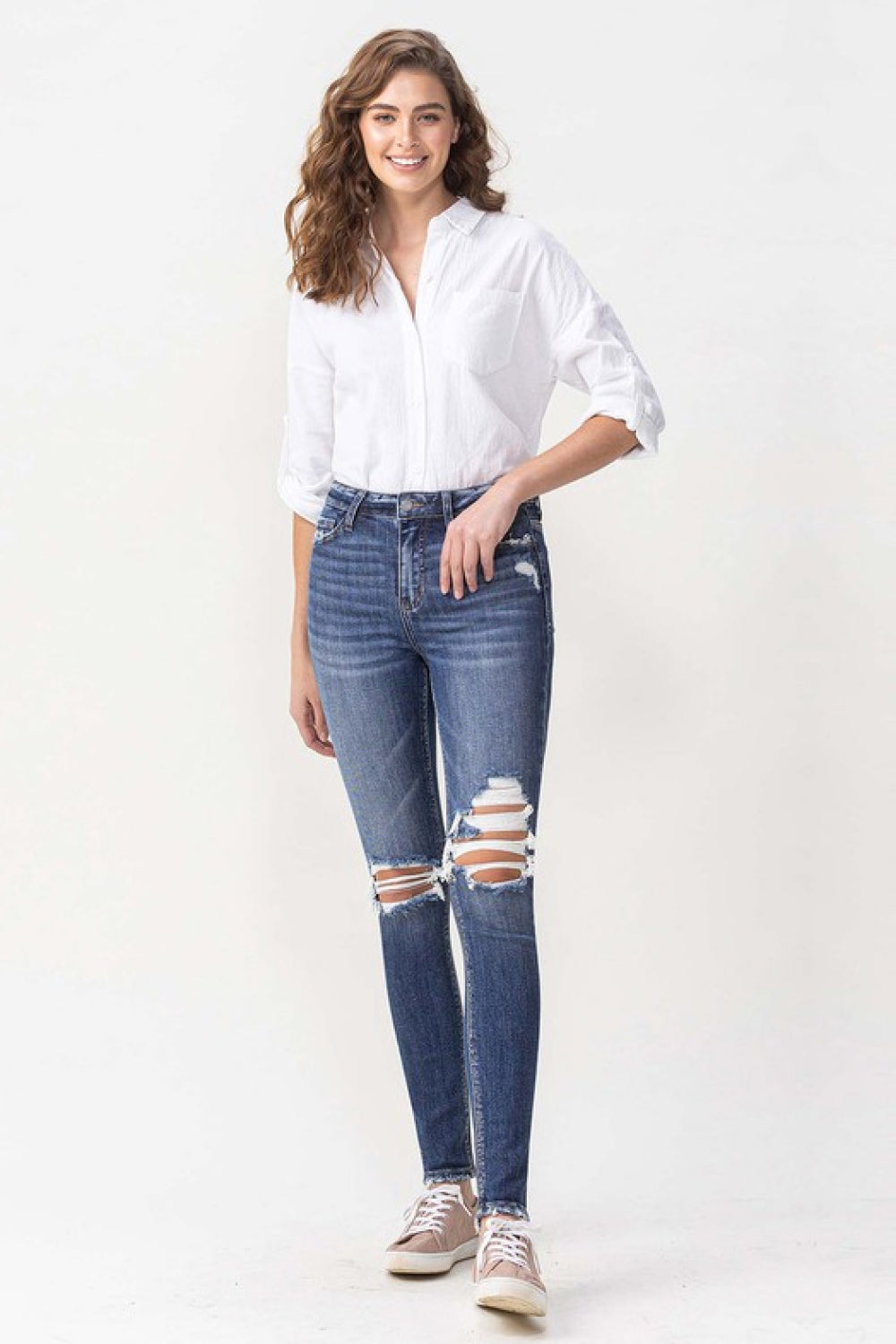 Lovervet Hayden Full Size High Rise Skinny Jeans *