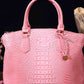 Ava Mea PU Croc Leather Handbag