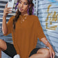 LOS ANGELES Round Neck Dropped Shoulder T-Shirt