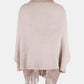 BeautifulMe Fringe Open Front Long Sleeve Poncho