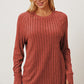 Basic Bae Full Size Ribbed Thumbhole Sleeve T-Shirt