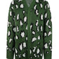 Leopard Open Front Dropped Shoulder Cardigan