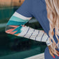 Geometric Round Neck Long Sleeve T-Shirt