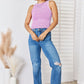 Zenana Ribbed Washed Round Neck Tank - Brand Zenana