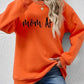 Letter Graphic Dropped Shoulder Sweatshirt