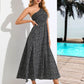 Printed Single Shoulder Midi Dress