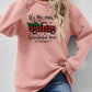 CHRISTMAS THEMED Graphic Round Neck Long Sleeve Sweatshirt