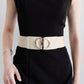 Women's D Buckle Elastic Belt