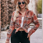 Plaid Dropped Shoulder Longline Shirt