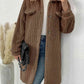 Adrien Planet Collared Neck Drop Shoulder Coat