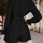 BodatiousJumpers Long Flounce Sleeve V-Neck Romper