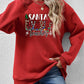Christmas Themed Letter Graphic Sweatshirt