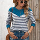 Striped Round Neck Long Sleeve T-Shirt