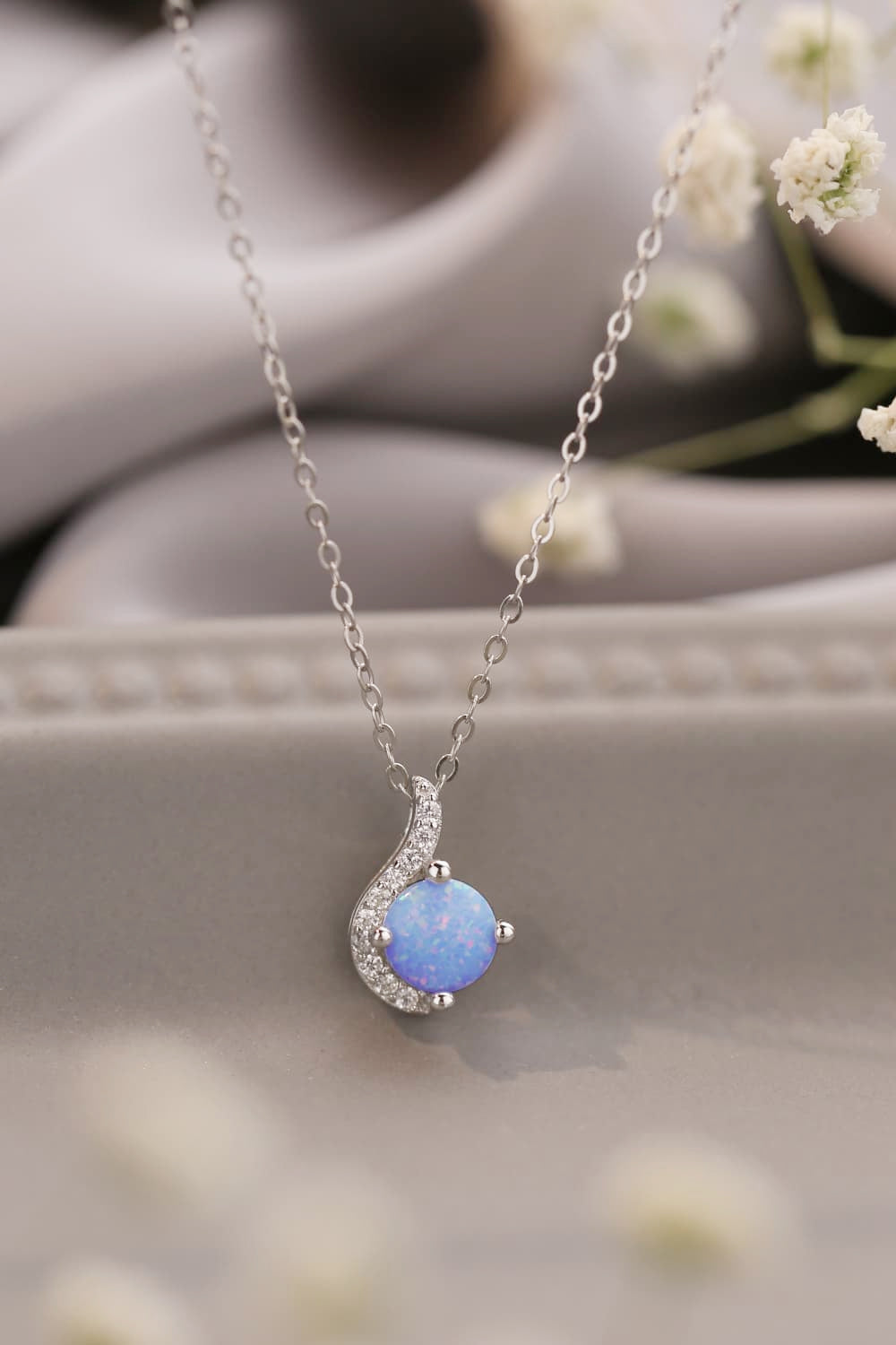 Women's Sweet Beginnings Opal Pendant Necklace