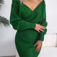 Delilah Rib-Knit Dolman Sleeve Sweater Dress