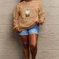 Simply Love Full Size NEVER TOO COLD FOR ICED COFFEE Round Neck Sweatshirt