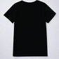 Heart Round Neck Short Sleeve T-Shirt