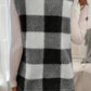 Shawnie Sherpa Plaid Open Front Vest Coat
