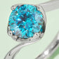 1 Carat Moissanite 925 Sterling Silver Solitaire Ring 💜