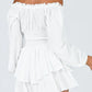 Alora Annie Off Shoulder Smocked Waist Romper