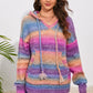 TrendiStyles Multicolor Dropped Shoulder Hooded Sweater 🦋