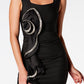 Square Neck Ruffled Sleeveless Mini Dress