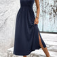 Surplice Neck Slit Sleeveless Dress
