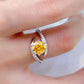 Women's 1 Carat Moissanite 925 Sterling Silver Ring