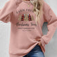 CHRISTMAS THEMED Graphic Round Neck Long Sleeve Sweatshirt