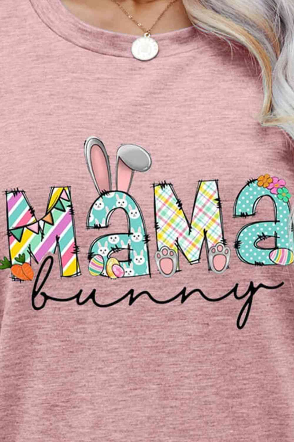 Seasonal MAMA BUNNY Easter Graphic Tee