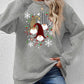 Christmas Winter Faceless Gnomes Graphic Drop Shoulder Sweatshirt