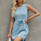 Women's SoDreamy Tied Round Neck Sleeveless Sweater Dress
