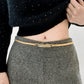 Women's Elastic Iron Skinny Belt