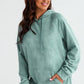 Full Size Long Sleeve Front Pocket Hoodie