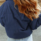 Zip Up Collared Neck Coat with Pockets