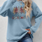 MERRY CHRISTMAS Round Neck Long Sleeve Sweatshirt