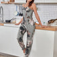 Women's Floral Cami, Pants, and Robe Lounge Set