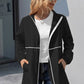 Zip Up Long Sleeve Hooded Watertight Jacket