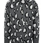 Leopard Open Front Dropped Shoulder Cardigan