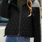 Full Size Zip-Up Raglan Sleeve Jacket