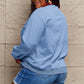 Simply Love Full Size Letter Graphic Round Neck Sweatshirt