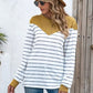 Striped Round Neck Long Sleeve T-Shirt