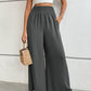Wide Waistband Relax Fit Long Pants