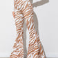 Floral High Waist Flare Leg Pants