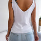 Cable-Knit Scoop Neck Knit Vest