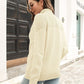 Lavender or Cream Turtleneck Raglan Sleeve Sweater