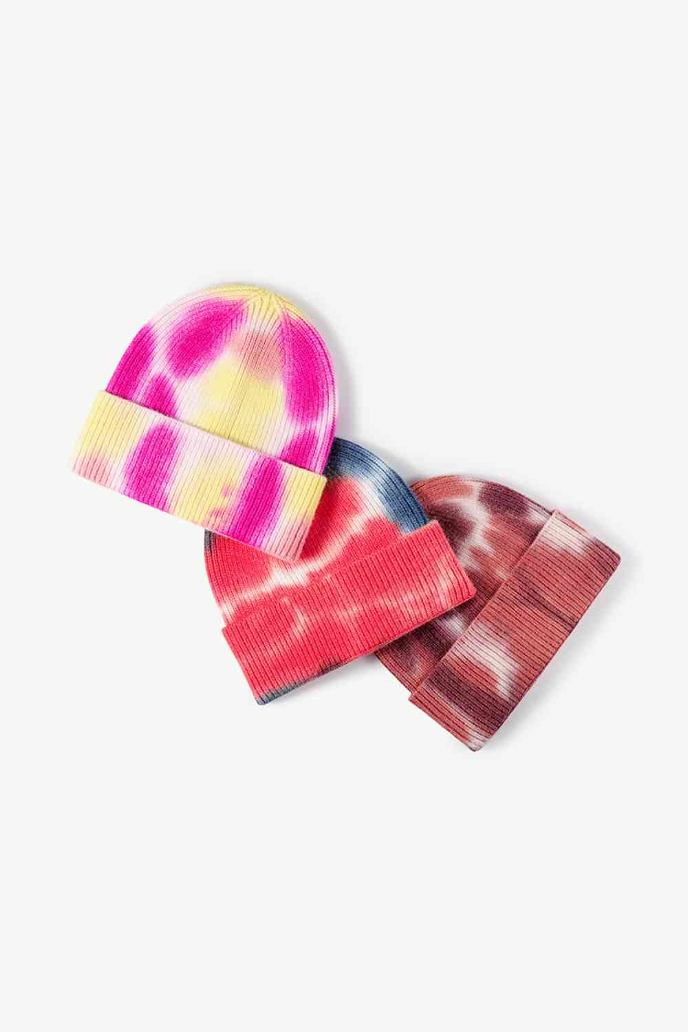 CHIC HATZ Tie-Dye Hat Cuffed Knit Beanie