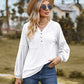 Full Size Dropped Shoulder Button-Down Hoodie