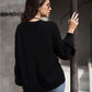 Women's TrendiStyles Rib-Knit Balloon Sleeve Cardigan