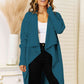 Long Sleeve Open Front Longline Cardigan